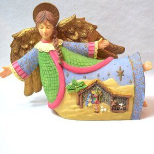 Vintage Resin Nativity Angel North Star